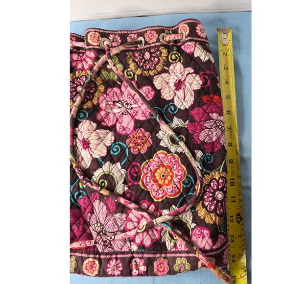 Very Bradley Drawstring Backpack Mod Floral Pink - Picture 4 of 5